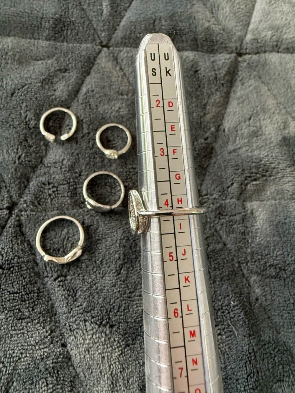 Silver Tone Stackable Ring Set - Picture 5 of 10